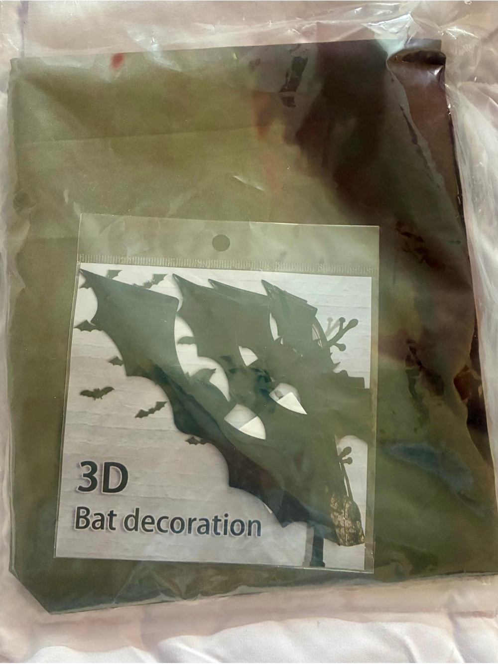 3D Bat Decoration - Black - Unbranded